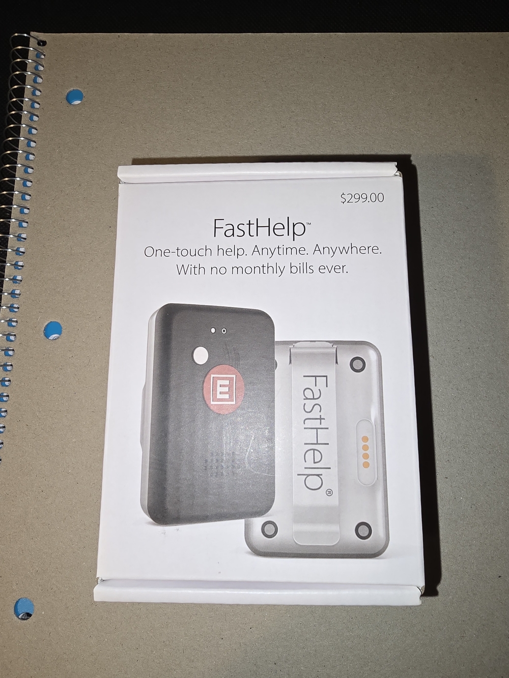 One-Touch Emergency Button Silver And Black